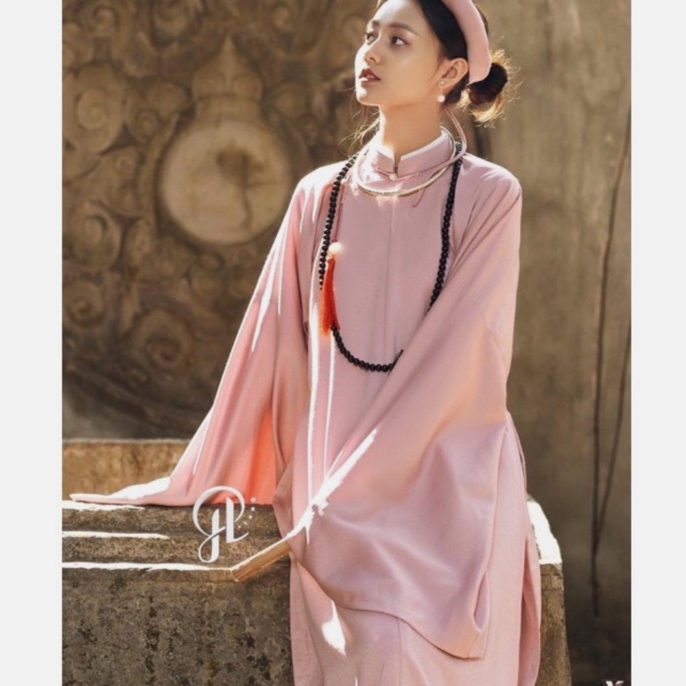 🆕 🪷🪷Traditional Vietnam Ao dai in Pink Modern Oversized Fit size 3XL (US 10-12)